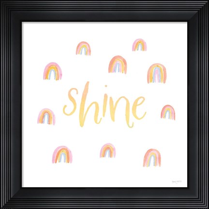 Framed Lets Chase Rainbows XII Print