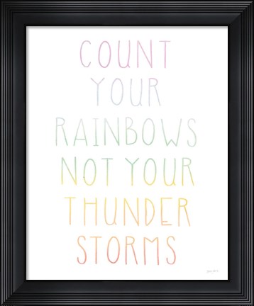 Framed Lets Chase Rainbows VII Print