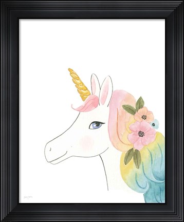 Framed Lets Chase Rainbows V Print