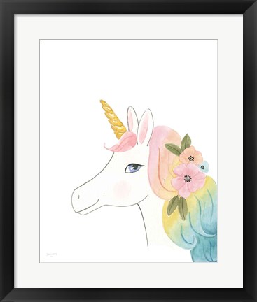 Framed Lets Chase Rainbows V Print