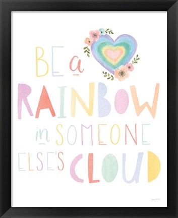 Framed Lets Chase Rainbows II Print