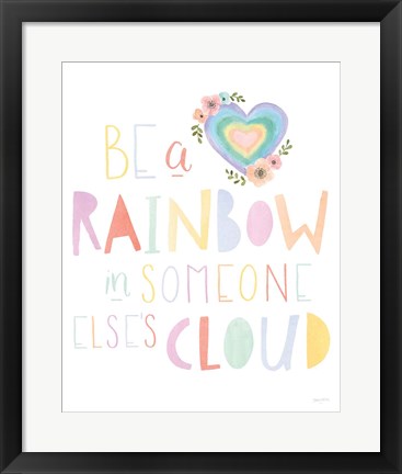 Framed Lets Chase Rainbows II Print