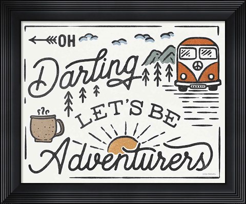 Framed Adventurous I v2 Print