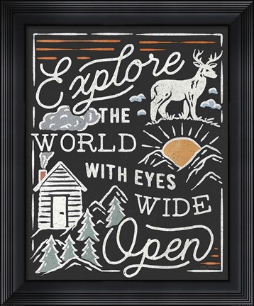 Framed Adventurous IV Black Print