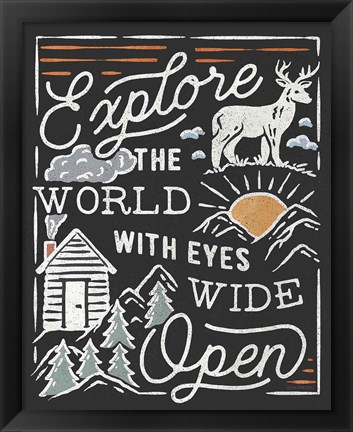 Framed Adventurous IV Black Print