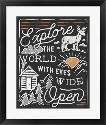 Framed Adventurous IV Black Print