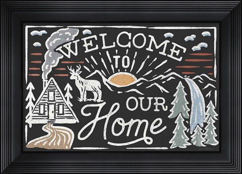 Framed Adventurous III Black Print