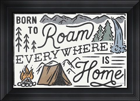 Framed Adventurous II Print