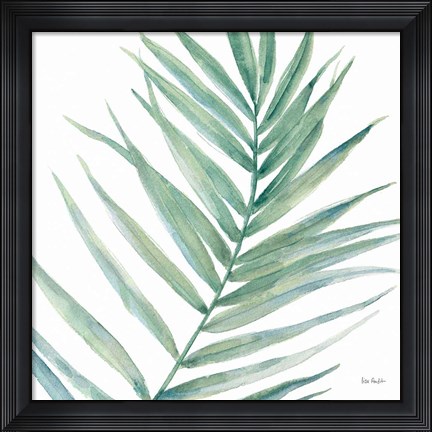 Framed Tropical Blush IX BG Print