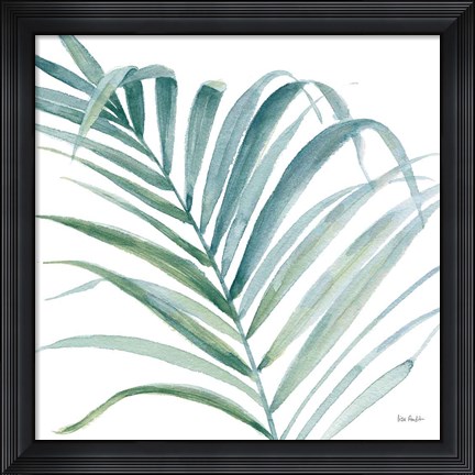 Framed Tropical Blush V BG Print