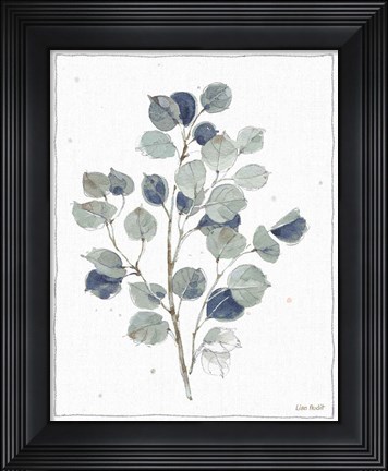 Framed Country Weekend V with Navy Print