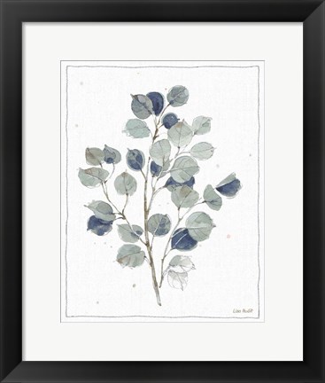 Framed Country Weekend V with Navy Print