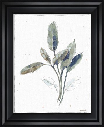Framed Country Weekend IV with Navy Print