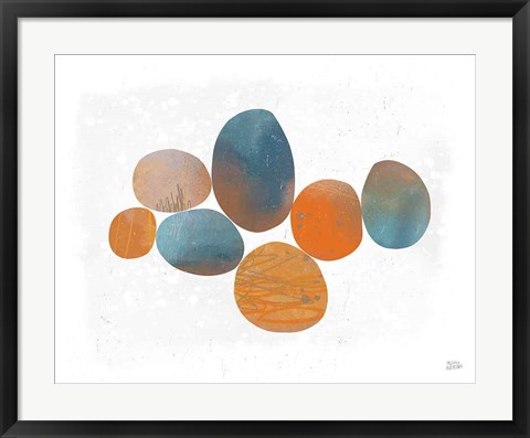 Framed Collage Stones Print