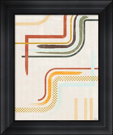 Framed Lingering Lines II Print