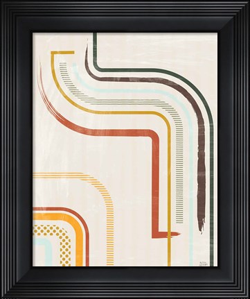 Framed Lingering Lines I Print