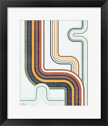 Framed Retro Subway II Print