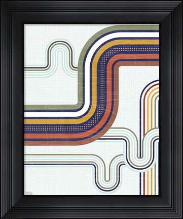 Framed Retro Subway I Print
