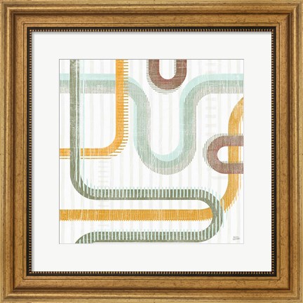 Framed Subway Lines II Print