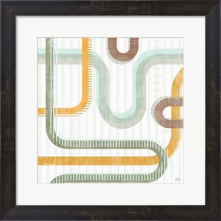 Framed Subway Lines II Print