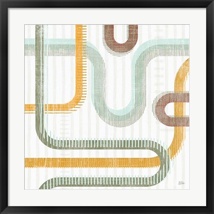 Framed Subway Lines II Print