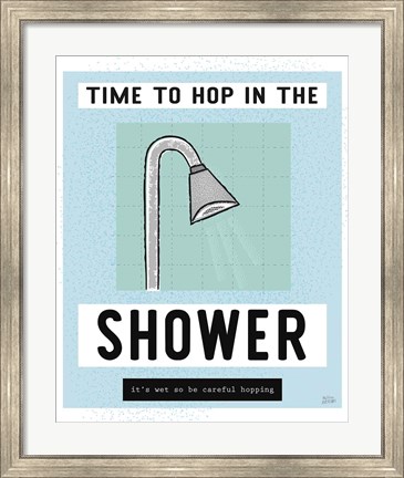 Framed Shower Hopping Print