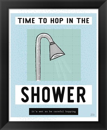 Framed Shower Hopping Print