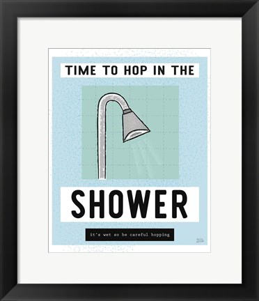 Framed Shower Hopping Print