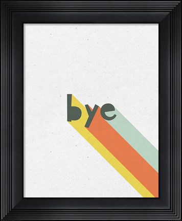 Framed Rainbow Words IV Print