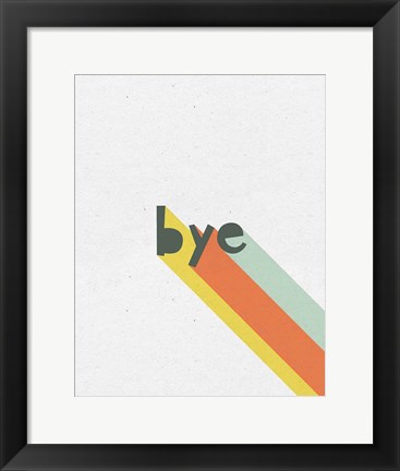 Framed Rainbow Words IV Print