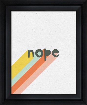 Framed Rainbow Words III Print