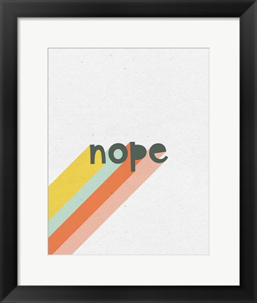 Framed Rainbow Words III Print