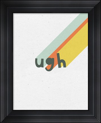 Framed Rainbow Words II Print