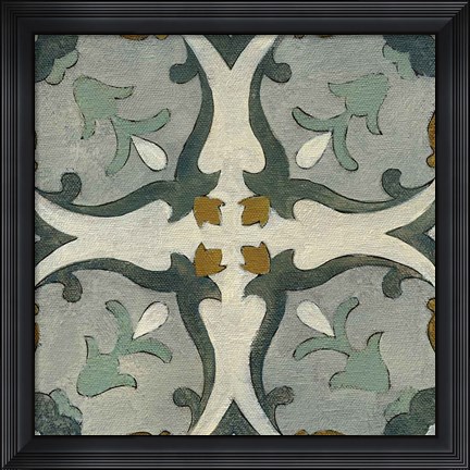Framed Old World Tile III Print