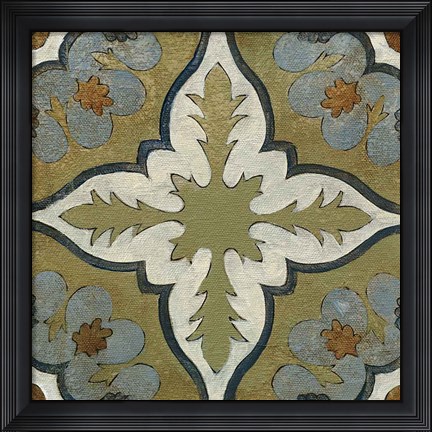 Framed Old World Tile II Print