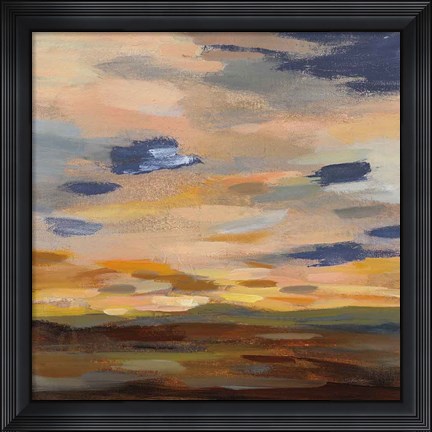 Framed High Desert Sky III Navy Print