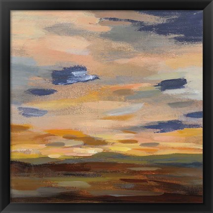 Framed High Desert Sky III Navy Print