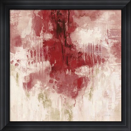 Framed Red Rain Print