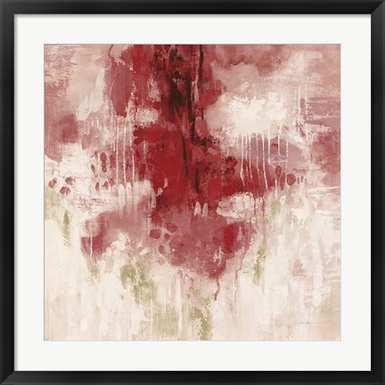 Framed Red Rain Print