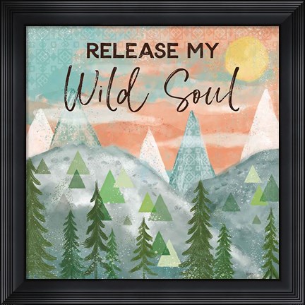 Framed Woodland Forest VII Print