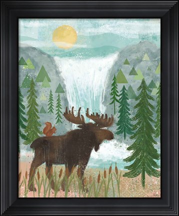 Framed Woodland Forest IV Print