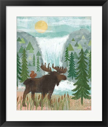 Framed Woodland Forest IV Print