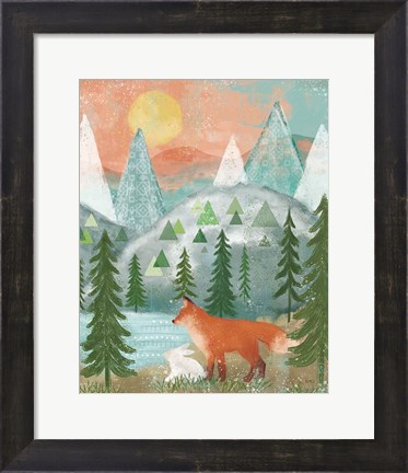 Framed Woodland Forest V Print