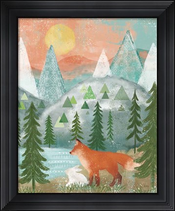 Framed Woodland Forest V Print