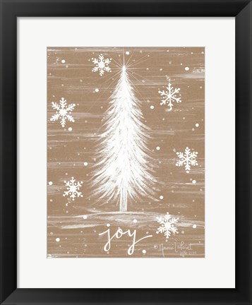 Framed Joy Christmas Tree Print