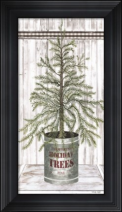 Framed Galvanized Pot Pine Print