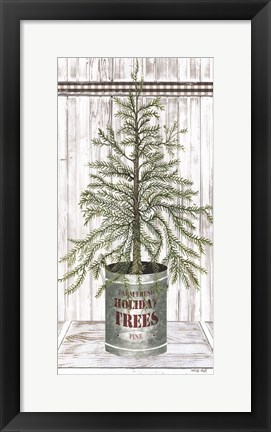 Framed Galvanized Pot Pine Print
