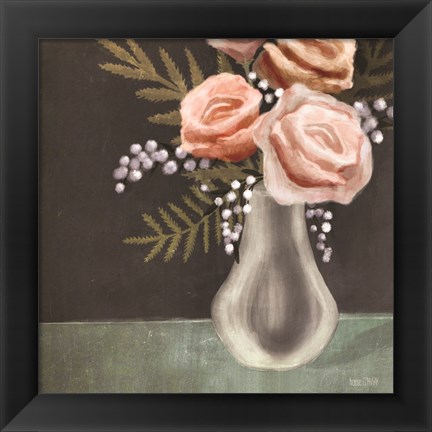 Framed Pink Roses Print