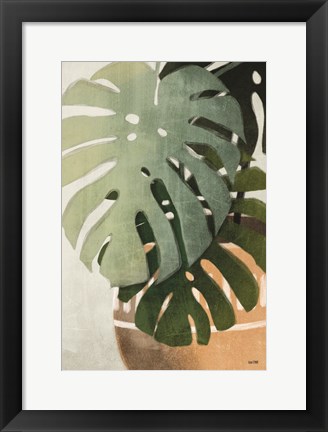 Framed Monstera Leaves Print