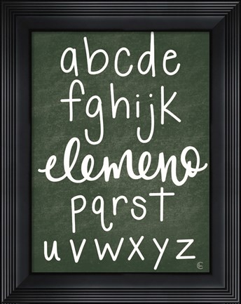 Framed ABCs Print